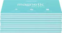 Magnetic Notes, set van 10 notitieboekjes maat L (100x200mm)x100 sheets Aqua