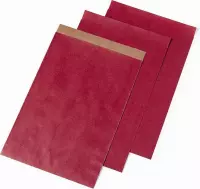 papieren zakjes - cadeauzakjes 17x25cm rood  per 30 stuks