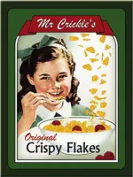 Mr. Crickle's Original Crispy Flakes Magneet