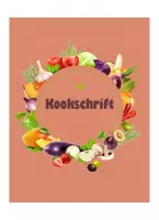 Kookschrift - Receptenboek -  Receptenschrift - Oranje - Recepten  - Kookboek - Koken - Eten - Gerechten - Softcover - Elastiek - Cadeau