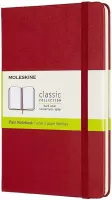 Moleskine Classic Notitieboek - Medium - Hardcover - Blanco - Rood