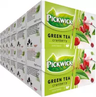Pickwick Cranberry Groene Thee - 12 x 20 Zakjes