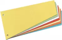 Herlitz verdelers - trapeziumvormig - manilla karton - oranje