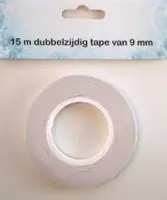 Nellie Snellen tissue tape dubbelzijdige dubbelzijdig klevende tape 15 mtr x 9 mm breed