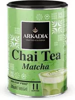 Arkadia Chai Latte Tea Matcha 300gr.(whole sale sealed package) Powder Cafe Beverage(wordt ook geleverd in een verpakking van 1 kg)