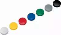 6x Maul magneet MAULsolid, diameter 38x15,5mm, geassorteerde kleuren, doos met 10 stuks