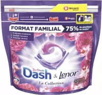 Dash & Lenor - 3 in 1 Waspods - La Collection - Robijn en Jasmijn - 84 Wasbeurten (2 x 42)