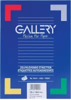 6x Gallery witte etiketten 105x148,5mm (bxh), rechte hoeken, doos a 400 etiketten