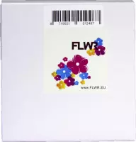 FLWR - Labelprinterrol / DK-11218 24x24mm/ Wit - geschikt voor Brother