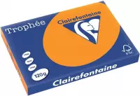 4x Clairefontaine TrophÃ©e Intens A3 fel oranje, 120gr, pak a 250 vel