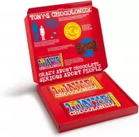 Tony's Chocolonely Geschenkdoos - Chocolade Cadeau met 2 Chocolade Repen - 2 x 180 gram