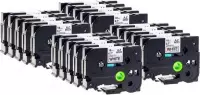 20 Roll Compatible voor Brother TZe-241 / TZ-241 Zwart op Wit Label Tapes voor PT-2700VP, PT-2730VP, PT-3600, PT-7600VP, PT-9500PC, PT-9600, PT-9700PC, PT-9800PCN Label Printer / 1