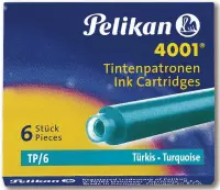 46x Pelikan inktpatronen 4001 turkoois
