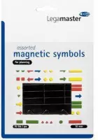 Magnetische symbolen 20 mm assorti zwart, 30 stuks