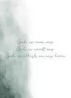 Ansichtkaart - A6 - 10x15cm - Groen Blauw - Christelijk - Bemoediging - God is voor ons - 2 stuks
