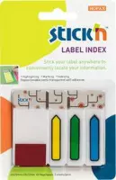 Stick'n Label Index - pijl 45x12mm 3x, 45x25mm, 120 stuks index tabs
