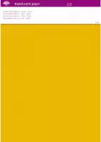 (63007)TRANSLUCENT PAPER YELLOW A4 150 GSM 5 SHEETS