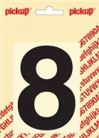 Pickup plakcijfer Helvetica 100 mm - zwart 8