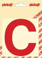 Pickup plakletter Helvetica 100 mm - rood C