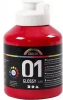 Acrylverf - Primair Rood - Glossy - A-color - 500ml