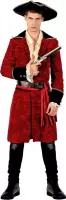 LUCIDA-CAMBODIA - Chique rood en zwart piraat kostuum voor heren - XL