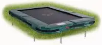 Avyna Pro-Line 238 flatlevel trampoline 380x255cm Groen + gratis afdekhoes - Rechthoek