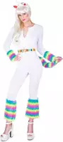 Karnival Costumes Eenhoorn Unicorn Kostuum Dames Carnavalskleding Dames Carnaval - Polyester - Maat S - 4-Delig Jumpsuit/Riem/Armband/Hoofdband