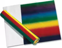 21x Folia zijdepapier geassorteerde kleuren: donkerblauw, wit, lichtgroen, paars, zwart, bruin, geel, groe...