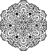 Hobbysjabloon - Template 30,5x30,5cm 30x30cm octogonal lace