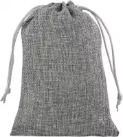 Shingyo Jute zakjes (PE) diversen maten - Product Maat: 10x15cm / Product Hoeveelheid: 100 st. / Product Kleur: Antraciet