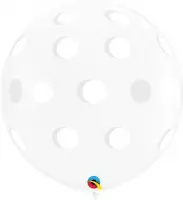 Qualatex - Ballonnen Clear DOTS (2 stuks)