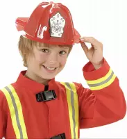 Rode brandweer helm - Verkleedhoofddeksel