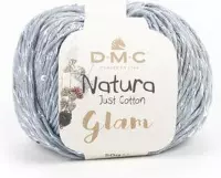 D.M.C. Natura Glam lichtblauw 56 Just Cotton PAK MET 10 BOLLEN a 50 GRAM.