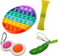 Pop it Fidget toys pakket set - Pop it - Pop All Up® - 4 Delig