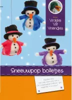 DIY wolvilt pakket: Sneeuwpop bolletjes