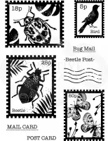 Woodware Clear stamp - Postzegels natuur - A6 - Polymeer
