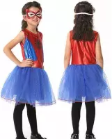 Spiderman Spidergirl verkleedjurk - maat XL (116/122) - Verkleedkleren Meisje - Carnaval