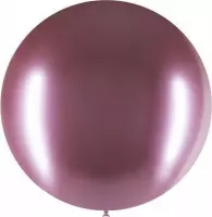 Roze Reuze Ballon Chroom 60cm