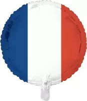 Helium ballon Franse vlag 45cm | per stuk