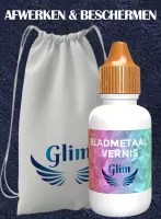 Glim® - Coating voor bladmetaal - Vernis bescherming op waterbasis - Finish - Leaf protect - Deco - Hobby - decoratie - Beschermt - NIEUW - 30 ML