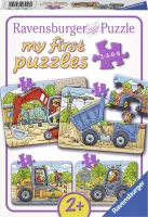 Ravensburger Mijn favoriete bouwwagens - My First puzzels - 2+4+6+8 stukjes - kinderpuzzel