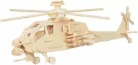 Bouwpakket 3D Puzzel Apache helikopter - hout