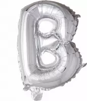 Wefiesta Folieballon Letter B 41 Cm Zilver