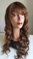 Braziliaanse Remy haren pruik 28 inch (70,6 cm) - real human hair - blonde golf haren - Braziliaanse pruik - echt menselijke haren - 4x4 lace closure pruik