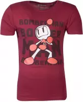 Bomberman Heren Tshirt -S- Tonal Bomb Rood