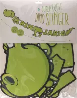 Slinger super coole dino groen - slinger 2.2 meter touw 4 meter