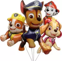 Paw Patrol Set - Ballonnen - Chase - Marshall - Rubble - Skye - Paw Patrol set 4 delig - Themaverjaardag - Kinderfeest - Versiering - Helium ballon