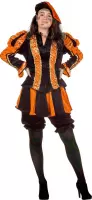 Pietenpak dames - oranje / zwart - Pieten kostuum 38 (M)