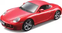 Bburago Porsche CAYMAN S rood schaalmodel 1:32