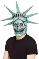 Smiffys Masker Liberty Skull Overhead Groen